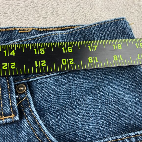 Carhartt Mens Work Jeans Size 38x30 Relaxed Fit Straight Leg Blue Denim Casual - Picture 4 of 14